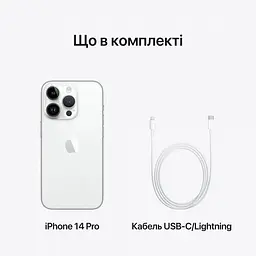 Смартфон iPhone 14 Pro 512GB Model A2890 Grade A Seller Refurbished Silver - мініатюра 8