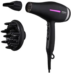 Фен Ardesto HD-Y223PRO, Black, 2200W, 2 швидкості, 3 режими, дифузор, концентратор, функція "Cool Shot", захист від перегріву, Soft Touch покриття - мініатюра 4