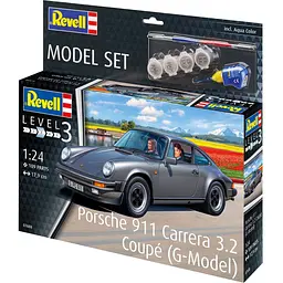 Збірна модель Revell Автомобіль Porsche 911 Carrera 3.2 Coupe рівень 3, масштаб 1:24, 109 деталей (RVL-67688)