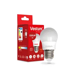 Лампочка Vestum LED G45 4W 3000K 220V E27 (1-VS-1206) - мініатюра 2