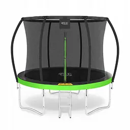 Батут із внутрішньою сіткою 4FIZJO Premium 10FT 312 см 4FJ0365 Black/Green (P-5907739314178)