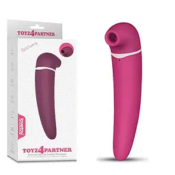Вакуумний стимулятор клітора з вібраціє Lovetoy Toyz4Partner рожевий - мініатюра 9