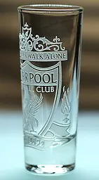 Скляна чарка 60мл Liverpool з гравіюванням подарунок для фаната стопка ФК Ліверпуль футбольна стопка - мініатюра 3