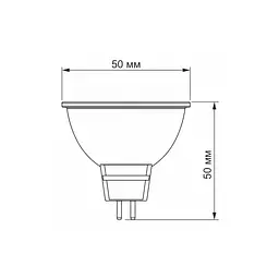 Лампочка TITANUM LED MR16e 6W GU5.3 4100K (VL-MR16e-06534) - мініатюра 2
