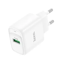 МЗП Hoco C140A Smart single port QC3.0 charger(EU) White