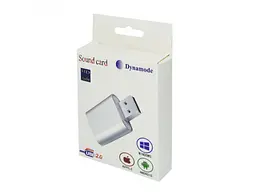 Звукова карта Dynamode USB 8 (7.1) каналів 3D алюміній, сріблястий 44889 - мініатюра 3