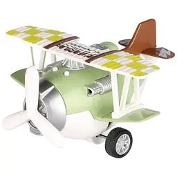 Літак металевий інерційний Same Toy Aircraft зелений зі світлом і музикою SY8015Ut-2 - мініатюра 2
