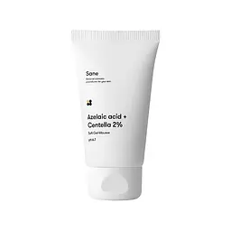 Гель для вмивання Sane Azelaic Acid + Centella 2% Soft Gel-Mousse pH 6.7 40 мл (4820266830021)