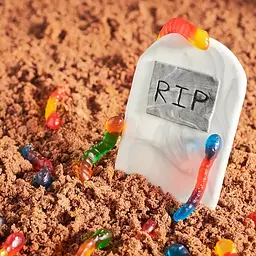 Силіконова форма для приготування жувального мармеладу у вигляді черв'ячків на 6 черв'яків, Kitchen Master Бірюзовий 87326 - мініатюра 10