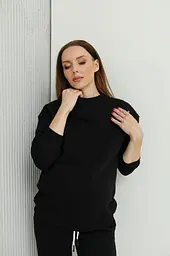 Світшот для вагітних та годуючих Berlin L-XL (46-48) Lullababe Чорний - мініатюра 3