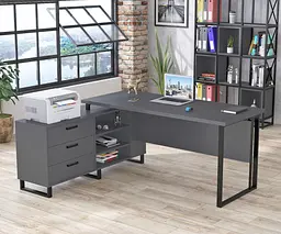 Стіл керівника Нотаріус Loft Design (Антрацит)