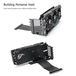 Тримач для відеокарти Phanteks металевий PCI 3.0 Black (PH-VGPUKT_02-1) - мініатюра 6
