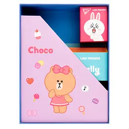 Настільний органайзер в наборі YES Line Friends картонний 4 предмети (450104) - мініатюра 3
