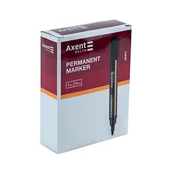 Маркер Axent Permanent D2604 Standard, 2 мм круглий чорний (D2604-01) - мініатюра 2