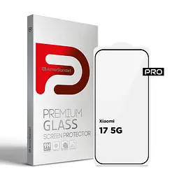 Захисне скло на Xiaomi 17 5G з олеофобним покриттям, Pro, повне проклеювання, антистатичний і пиловідштовхуючий шар, 9H, самоклеючеся, 2.5D, на весь екран, антистатичний клей, ArmorStandart (ARM87873)