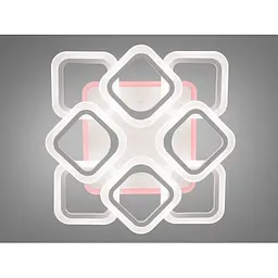 Люстра Linisoln 5588-4+4S WH LED-3 LED з димером біла 80 Вт 4 лампи