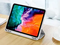 Чохол-книжка CDK для Apple iPad Air 10.9" 4gen 2020 екокожа/силікон Smart Case cлот стилус (011190) grey - мініатюра 8