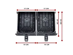 Мультипіч (аерофритюрниця) Ariete Airy Fryer Dual 4623/00 - мініатюра 12