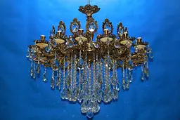 Люстра свічка Splendid Ray L406/16, 16 ламп, бронза, мармур, кришталь, класичний стиль для дому
