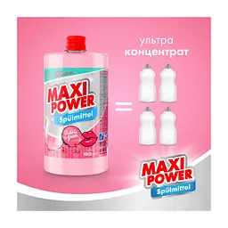 Засіб для ручного миття посуду Maxi Power Бабл Гам запаска 1000 мл (4823098411970) - мініатюра 3