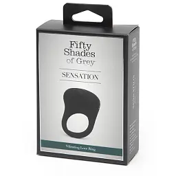 Віброкільце Fifty Shades of Grey Sensation Vibrating Love Ring 6.5 см чорний - мініатюра 3