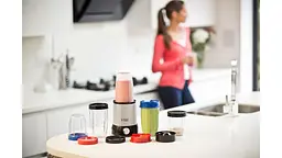Блендер стаціонарний Nutri Boost 700Вт, чаша-700мл, чопер 300мл, чорно-сріблястий Russell Hobbs kuh0015526 - мініатюра 7