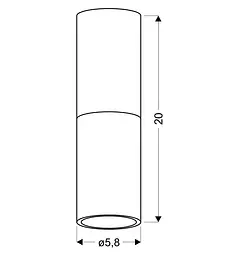 Точковий світильник Candellux 2282688 TUBA - мініатюра 3