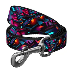 Повідець для собак WAUDOG Nylon "Нескінченні світи" L-XXL Ш 25 мм Д 300 см (762-4058)