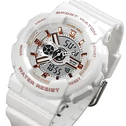 Наручний годинник Skmei 1689 White, 1689WT (17163) - мініатюра 2
