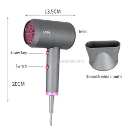 Професійний фен для сушіння та укладання волосся VGR-V400 Purple (17472) - мініатюра 4