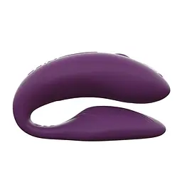Смарт-вібратор для пар We-Vibe Chorus Purple, сенсорне керування вібраціями стисненням пульта - мініатюра 3