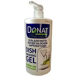 Гель для миття посуду DONAT 1л Сода дозатор Clean