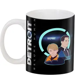 Кухоль GeekLand Детройт: Стати людиною Detroit: Become Human арт Коннор і Кера DB.01.015 330 мл білий - мініатюра 3