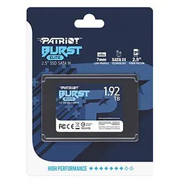 Накопичувач SSD Patriot Burst Elite 1920GB 2.5" 7mm SATAIII TLC 3D (PBE192TS25SSDR) - мініатюра 2
