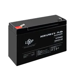 Акумулятор AGM LPM 6V - 14 Ah - мініатюра 4
