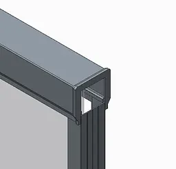 Двері в нішу Koer SR SD03-140x200-TR-01 прозоре скло Easy Clean 8 мм, хром KR5385, універсальні, прозорий, хром - мініатюра 9