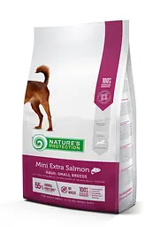 Сухий корм для дорослих собак малих порід з лососем Nature's Protection Mini Extra Salmon Adult Small, 2 кг