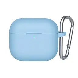 Чохол Blueo Liquid Silicone Case + Carbine для Apple AirPods 3 Sky Blue [64695]