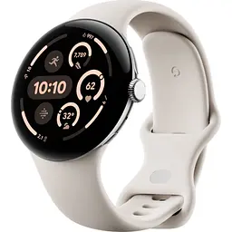 Розумний годинник Google Pixel Watch 3 45 mm Polished Silver / Porcelain Band
