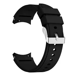 Браслет Galaxy Classic для Samsung Galaxy Watch 6 Classic 43mm 6 Classic 47mm - чорний ширина кріплення 20мм силікон Watchbands (W43-3WB26386209) - мініатюра 2