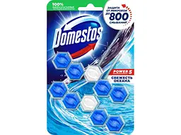 Блок для туалетів DOMESTOS Туалетний Power5 Свіжість Океану 2штх55г