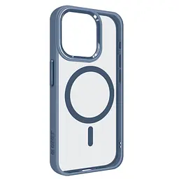 Чехол Apple iPhone 15 Pro, Unit MagSafe, голубой, прозрачный, магсейф, противоударный, магнитный, панель-накладка с поддержкой MagSafe, с поддержкой беспроводной зарядки, TPU+PC, защита всего корпуса, ударопрочный, ArmorStandart (ARM74880)