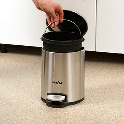 Відро для сміття МVM з кришкою та педаллю 5 л (BIN-16 5L SS) - мініатюра 7