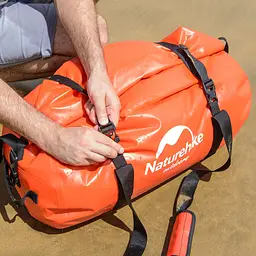 Сумка-баул водонепроникна Naturehike NH20FSB03 90 л червона - мініатюра 9