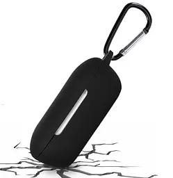 Чохол-накладка DK Silicone Candy Friendly з карабіном для OnePlus Buds Z (black) - мініатюра 2
