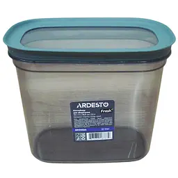 Контейнер для зберігання харчових продуктів Ardesto Fresh 1.55 л прямокутний сірий (AR1309GG)