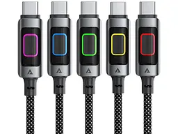 Кабель USB Type-C Acefast C21-03 USB Type-C to USB Type-C 2.0 60W 1.2m Black (6974316284666) - мініатюра 6