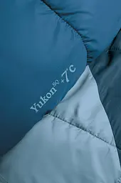 Спальний мішок Ferrino Yukon Square +7°C Blue-Grey Left (86381RBGSX) - мініатюра 3