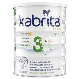 Адаптована суха молочна суміш на козячому молоці Kabrita 3 Gold, 400 г