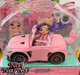 Машина для ляльки На На На Кетмобіль Na Na Surprise Soft Plush Convertible , Kitty Car - мініатюра 6